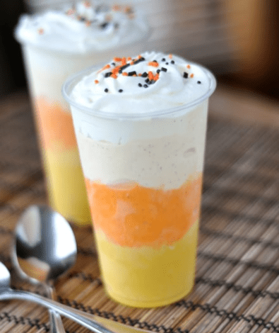 Candy Corn Milkshakes