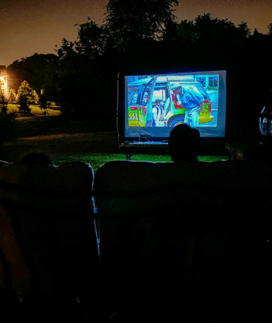 Turn your backyard into a movie theater