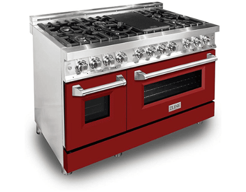 electric stove with gas burners