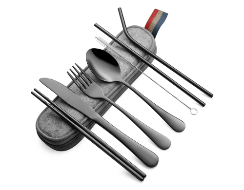Devico Portable Stainless Steel 8-Piece Flatware Set