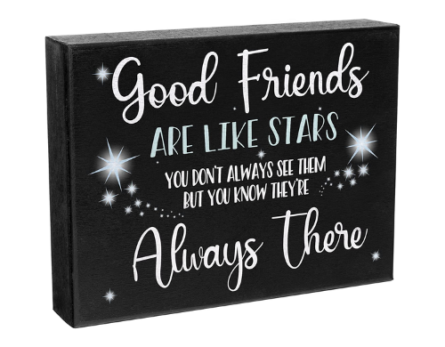 Quot;Good Friends Are Like Stars" Ceramic Trinket Tray (4.33