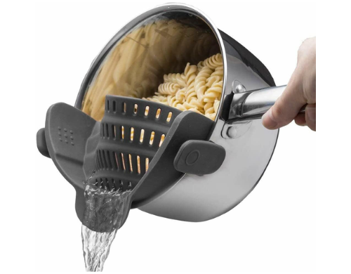 Silicone Clip-on Adjustable Strainer