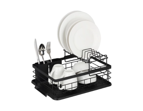 Squared Away® 2-Tier Flat Wire Dish Rack