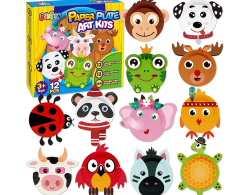 12 Paper Plate Art Kit