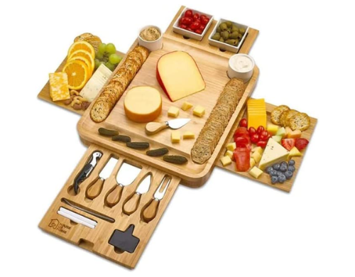 Cheese Board 2 Ceramic Bowls 2 Serving Plates by House Ur Home