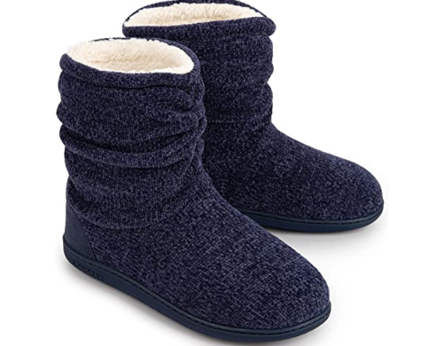 Chenille Knit Bootie Slippers