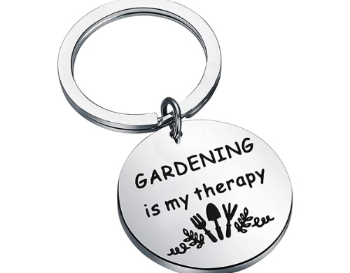 Gardening Is My Therapy Keychain by FEELMEM