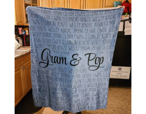 Personalized Grandparent Blanket