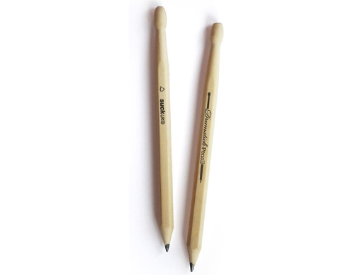 Wooden Pencil Drumsticks Set by Suck UK