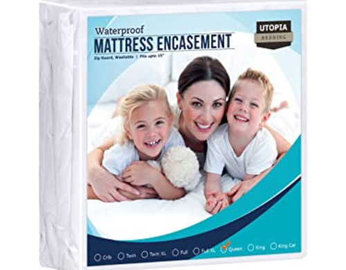 Utopia Bedding Waterproof Mattress and Pillow Encasement