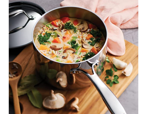 Tramontina Tri-ply Clad 2-Quart Covered Saucepan