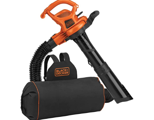 BLACK+DECKER 3-in-1 VACPACK Electric Leaf Blower, Leaf Vacuum, and Mulcher