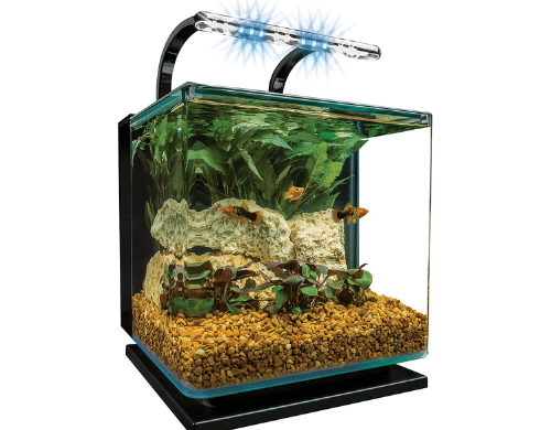 AQQA 1.8 Gallon Multifunction Self-Cleaning Fish Tank,Small