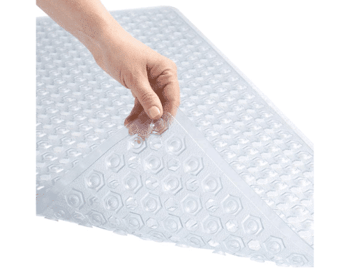 TIKE SMART Large Non-Slip Bathtub & Shower Mat (Anti-Bacterial)