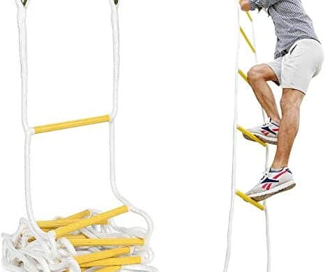 Soft Ladder Rope Ladder, Rescue Ladder, Fire Escape in Case of Emergency,  Easy to Store, Quick to Deploy, and Reusable with Hook Rope Ladder