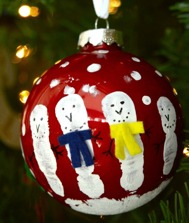 Christmas Ornament Making Kit For Kids - 28pcs DIY Cutouts With Snowman, Snowflake & Penguin Stickers