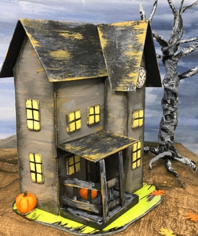 Haunted House Halloween Window Clings - Lia Griffith