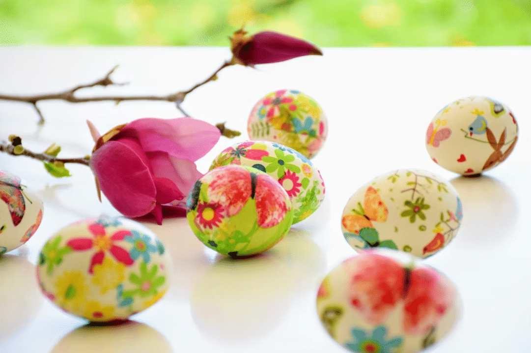 Wooden Easter Egg Crafts and Decorating Ideas - Rhythms of Play