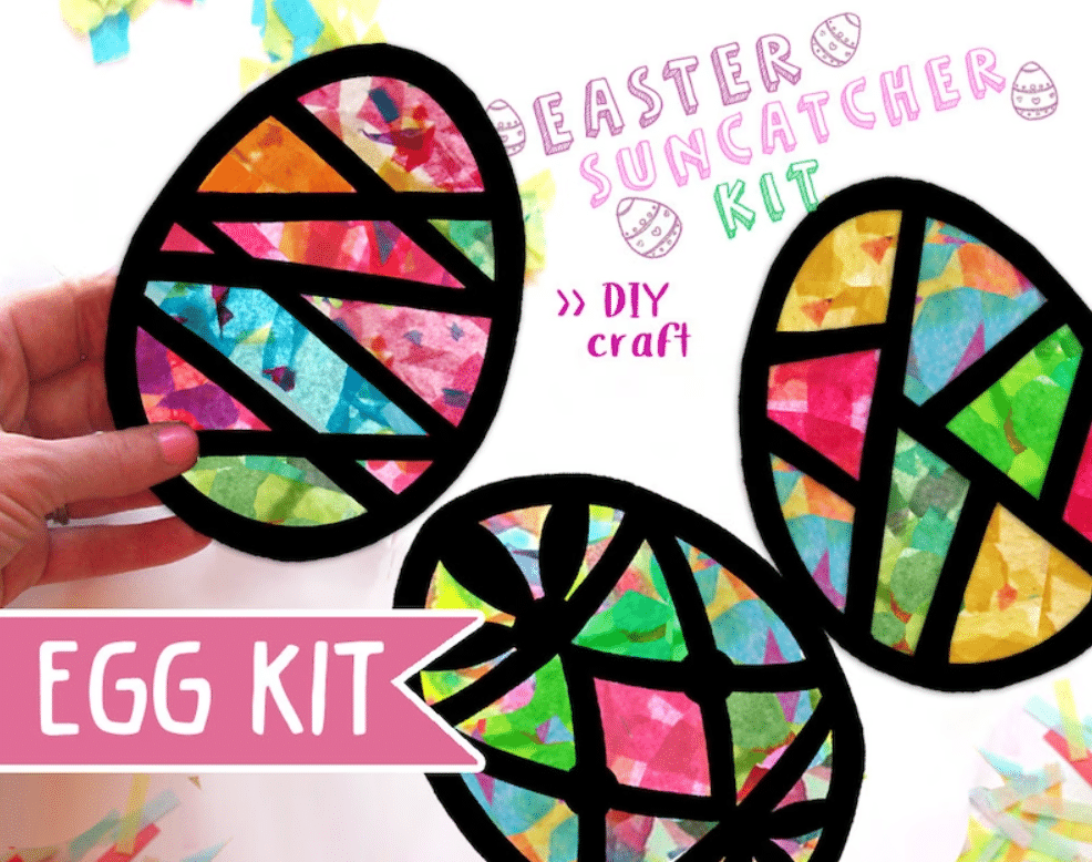 48 PC Easter He Lives Suncatcher Kit for 24