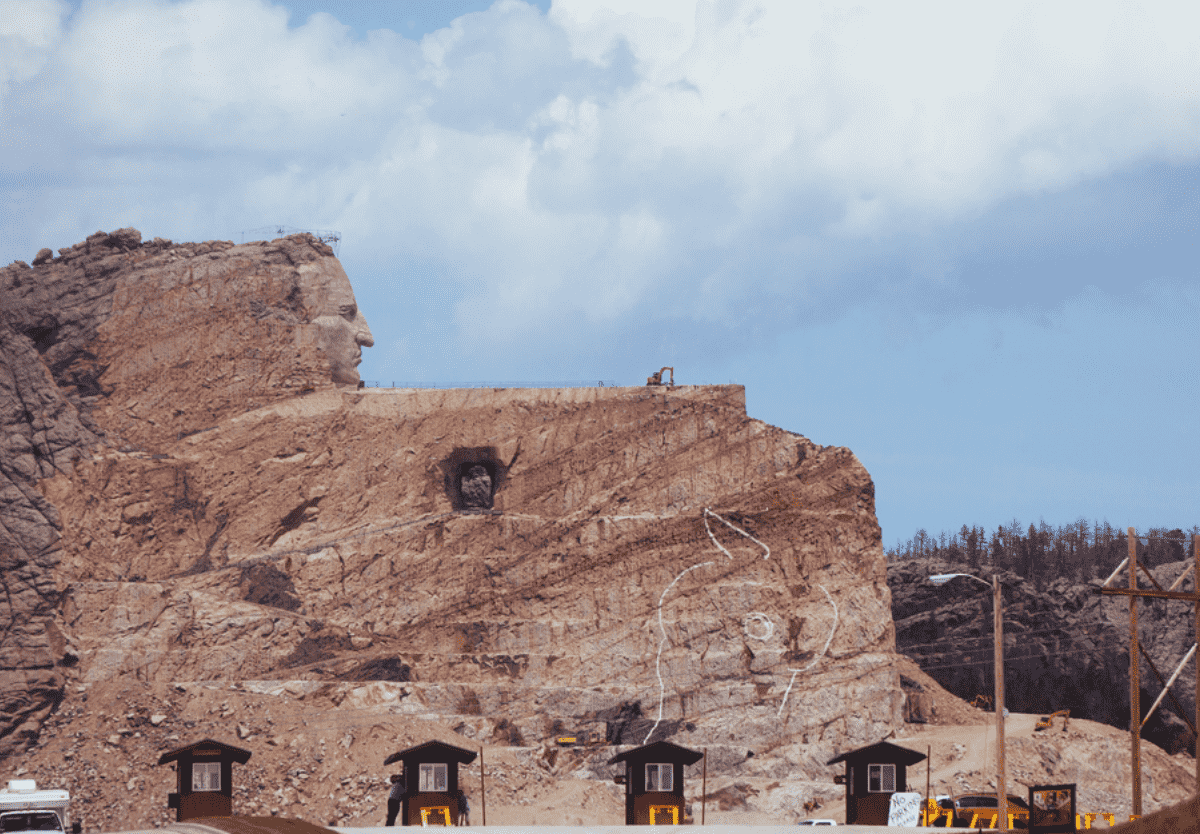 Monument of Native American “Crazy Horse” Is Slowly Taking Shape