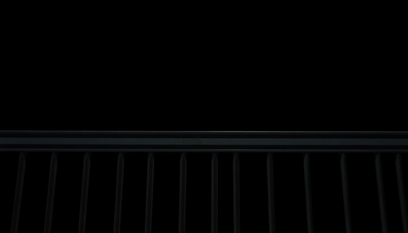 An extreme close-up photograph of an airport security checkpoint barrier, the metal and plastic surfaces reflecting a harsh, direct camera flash, conveying a sense of urgency and investigation.