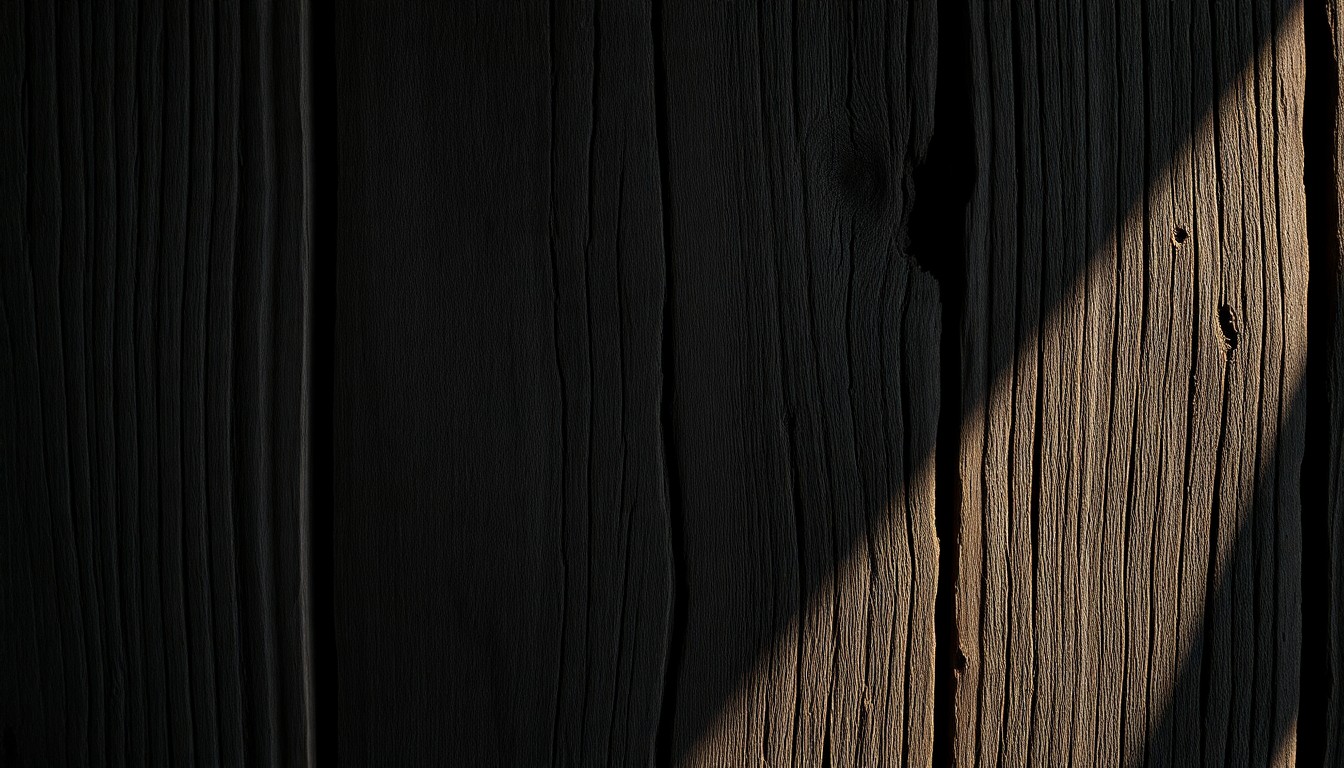 An extreme close-up of a weathered, textured wooden surface, conveying the humble and hardscrabble beginnings of Kurt Russell's family before his rise to fame.