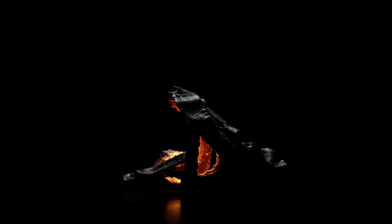 An extreme close-up of a charred, twisted piece of metal from a hybrid car battery, capturing the gritty, investigative aesthetic of the scene.