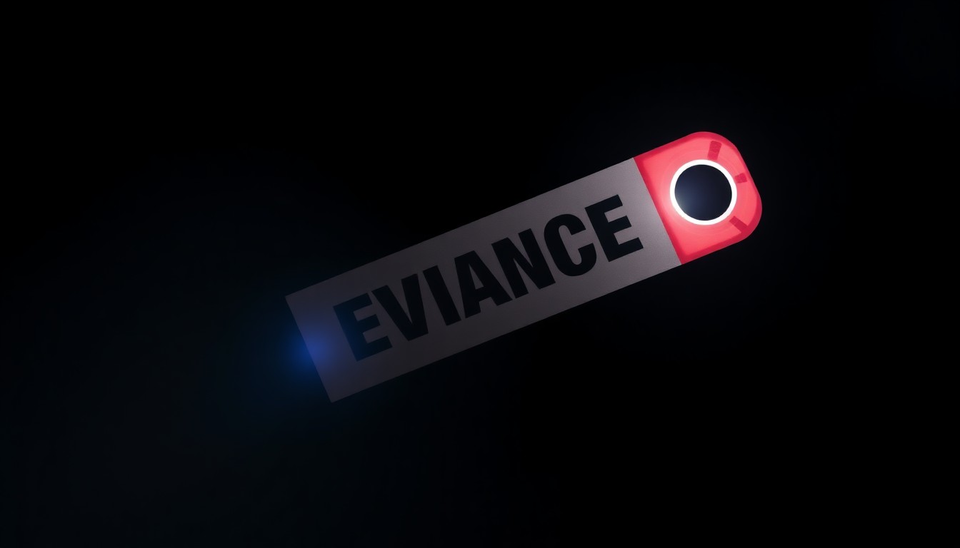 An extreme close-up of a red police evidence marker against a dark background, conceptually representing the investigation into a decades-old homicide case.