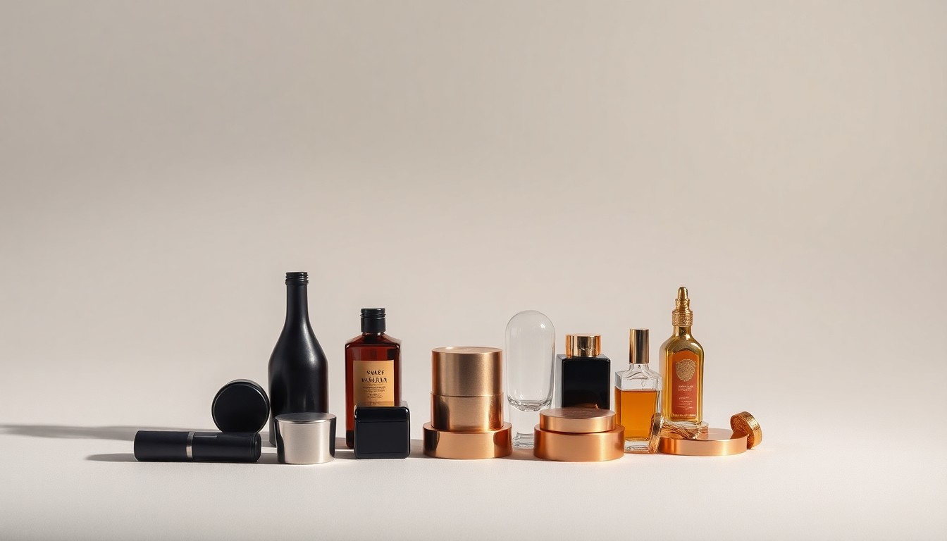 A high-end, photorealistic studio still-life photograph featuring a collection of polished, geometric objects arranged elegantly on a clean, monochromatic background, conceptually representing the abstract concepts of experiential marketing, event production, and creative leadership.