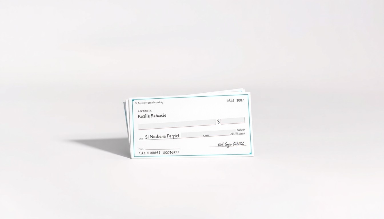 A high-end, photorealistic studio still-life featuring a stack of crisp, freshly printed paychecks resting on a clean, monochromatic background, conceptually representing the abstract concepts of corporate finance and employment law.