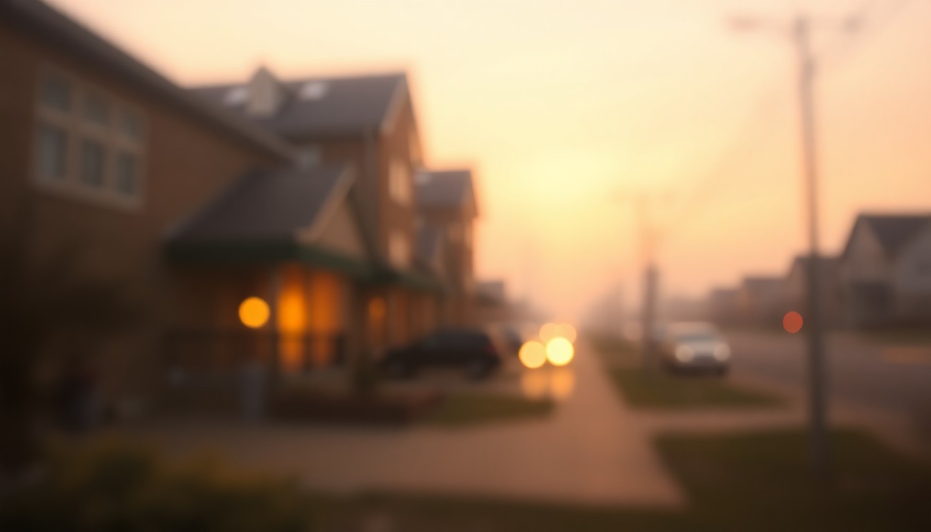 An extremely blurred, abstract scene in warm, soft tones, conveying a sense of quiet contemplation and the peaceful end of a life well-lived.