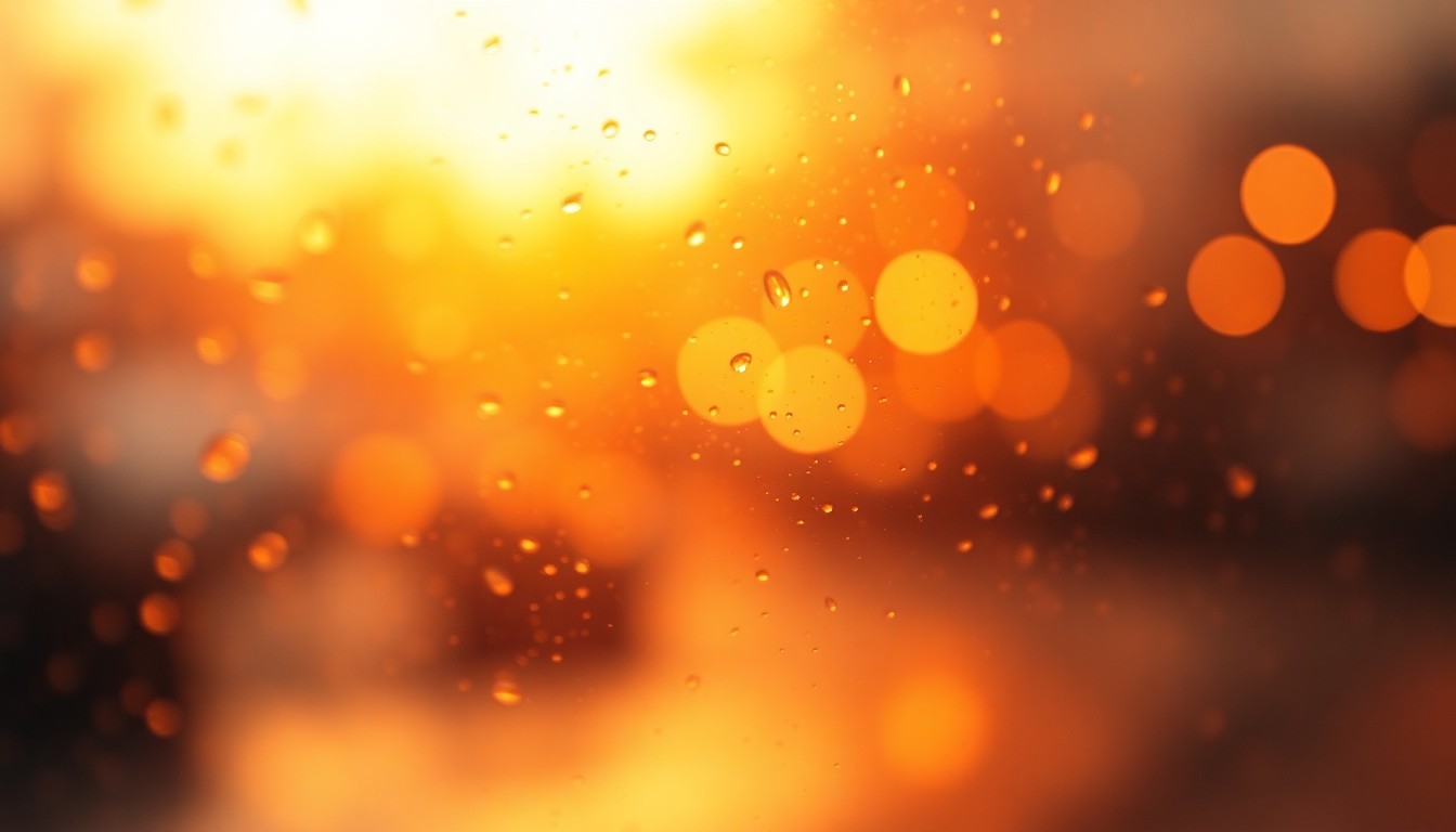An extremely blurred, abstract image composed of soft, warm light and color, conceptually representing the peaceful passing of a longtime community member.