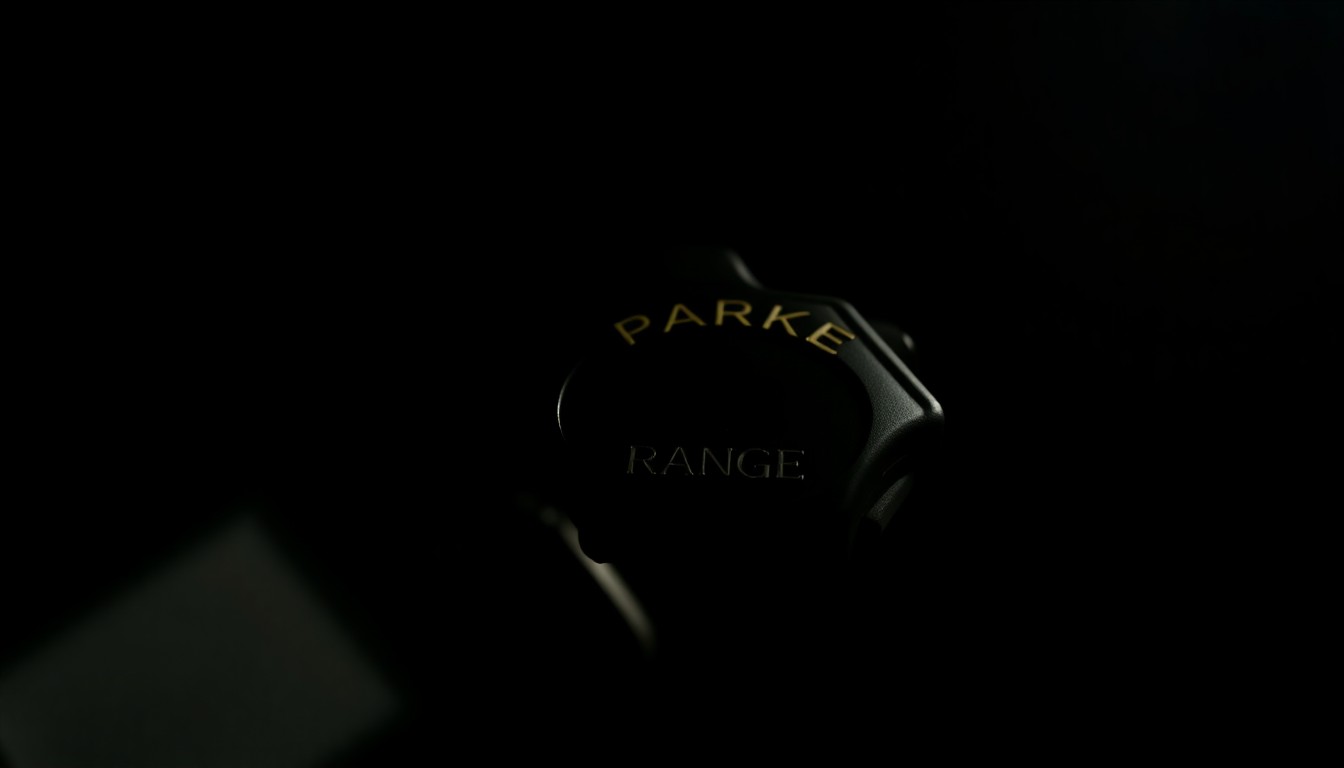 An extreme close-up photograph of a park ranger's badge or radio, the metallic surface reflecting the harsh light of the camera flash against a pitch-black background, conveying the serious, investigative nature of this incident.