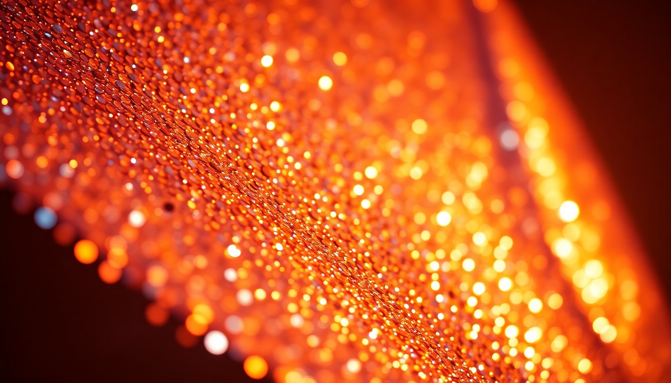 An abstract close-up image of shimmering, glittering sequins captured in dramatic, high-contrast studio lighting, conveying the glamour and energy of a soul music performance.
