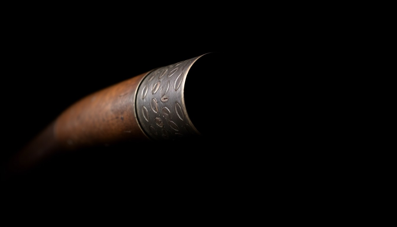 An extreme close-up photograph of an antique musket barrel reflecting a harsh, direct camera flash, creating a stark, gritty, investigative aesthetic that conceptually represents the evidence gathered from a rural burglary incident.