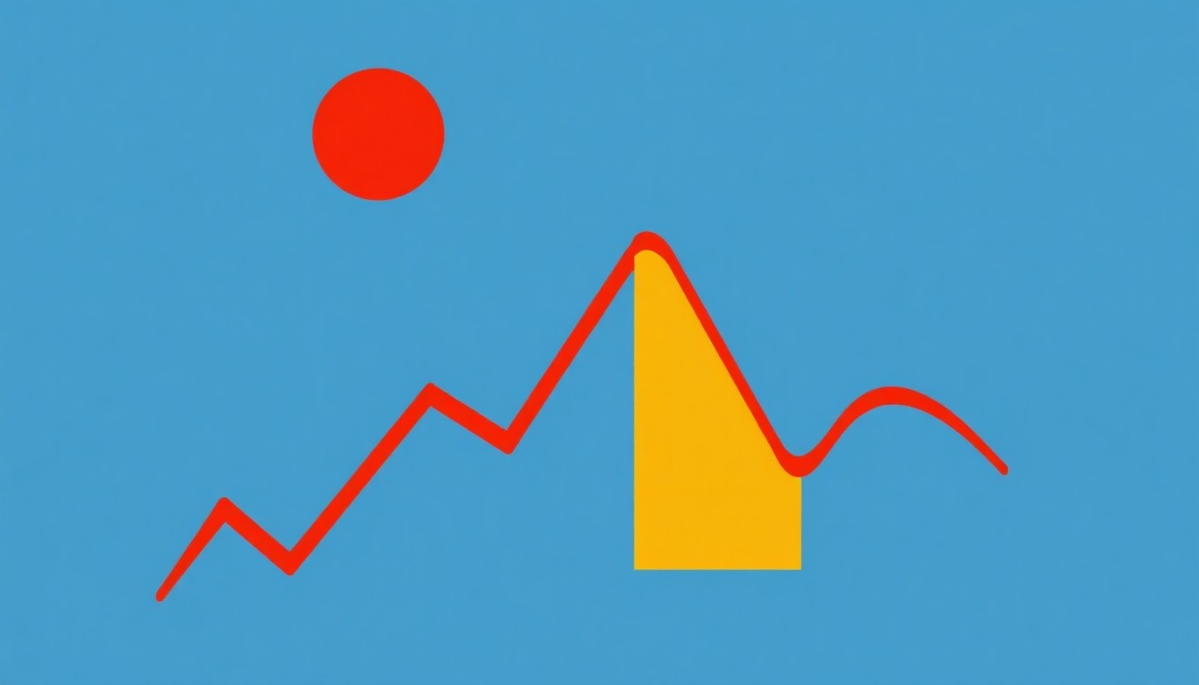 A composition of overlapping triangles and rectangles in shades of blue, red, and yellow, conceptually representing the data-driven insights and analysis that will inform PGIM's investment strategies.