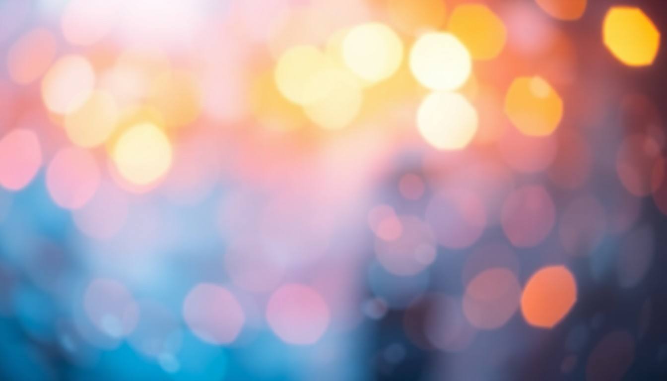 An abstract, out-of-focus scene composed of soft, warm pools of light and color, conceptually representing the vibrant energy and opportunity of Michigan's adult education re-enrollment initiative.