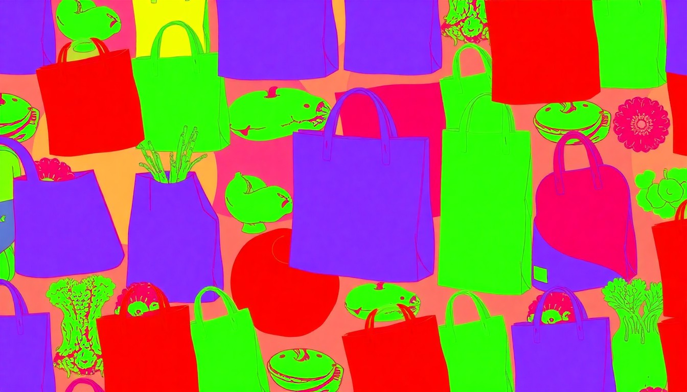 A heavily textured, sweeping oil paint brushstrokes in bright sunflower yellow, cherry red, and sky blue, conceptually representing the joyful energy of a community festival.