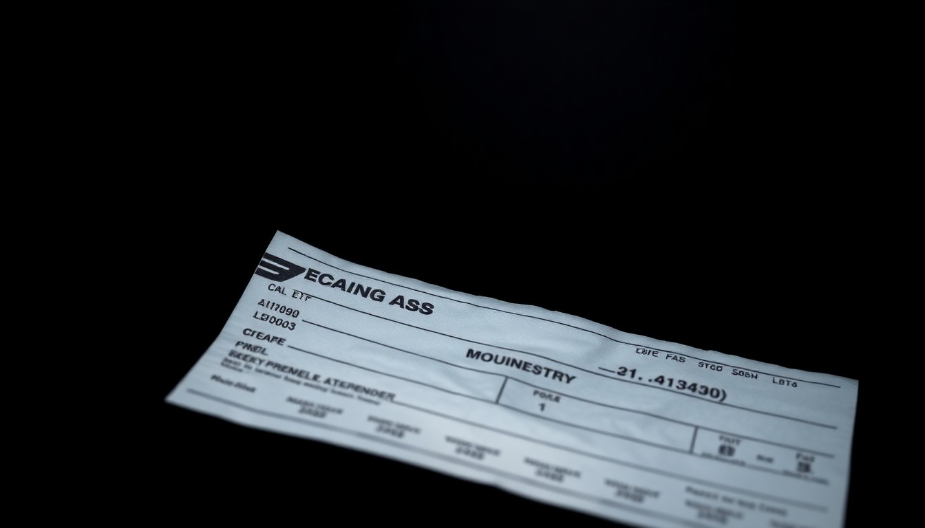 An extreme close-up photograph of a crumpled airline boarding pass, capturing the tense and gritty aftermath of a confrontation over baggage fees that disrupted a flight.