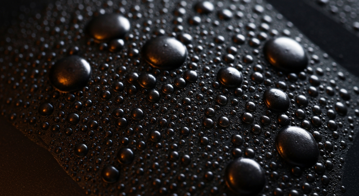 An extreme close-up of a textured, viscous engine oil surface in shades of amber and gold, conceptually illustrating the importance of verifying oil quality beyond marketing claims.