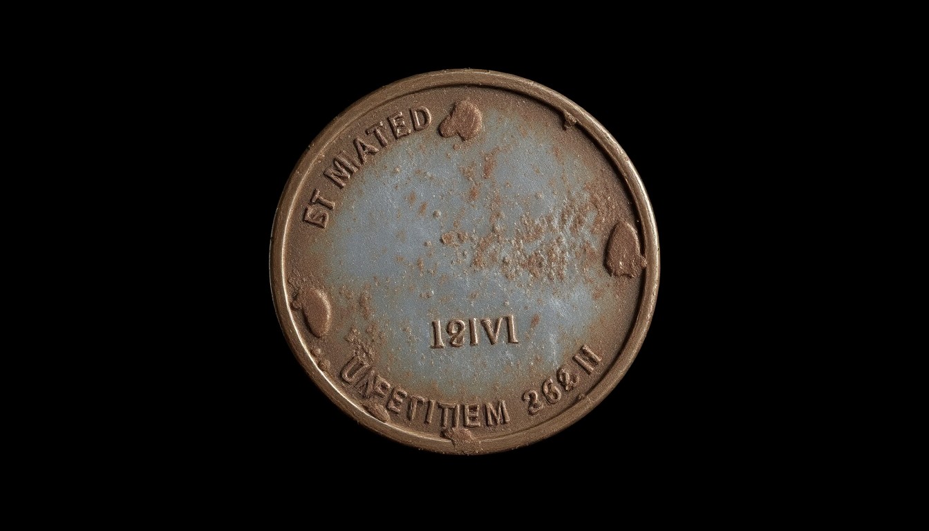 An extreme close-up photograph of a heavily corroded and rusted metal object against a stark black background, conceptually representing the discovery of a live explosive round in a passenger's luggage.