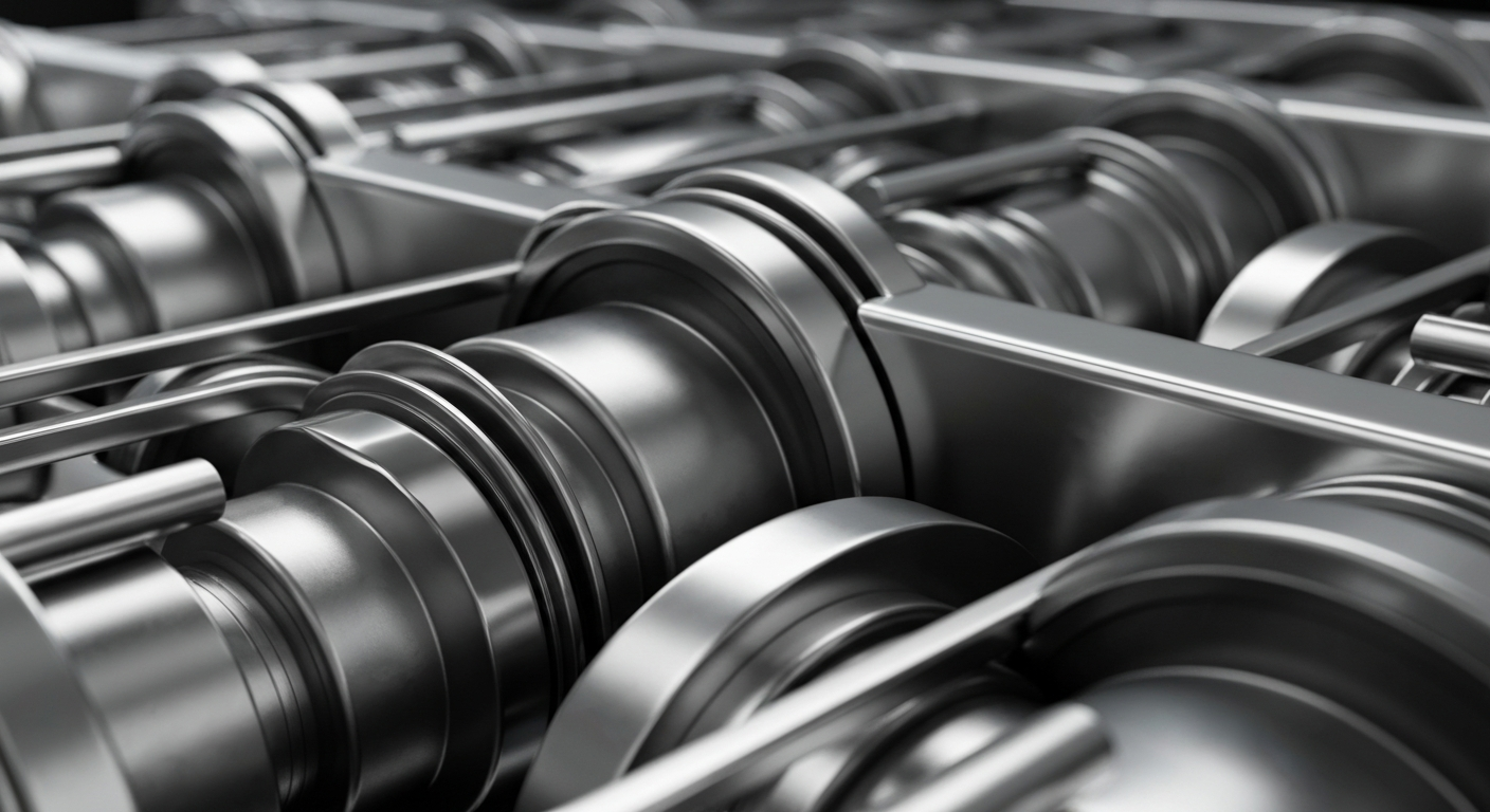 An extreme close-up of intricately engineered banking machinery, conveying the complex technological backbone of the financial system that must defend against increasingly sophisticated fraud tactics.