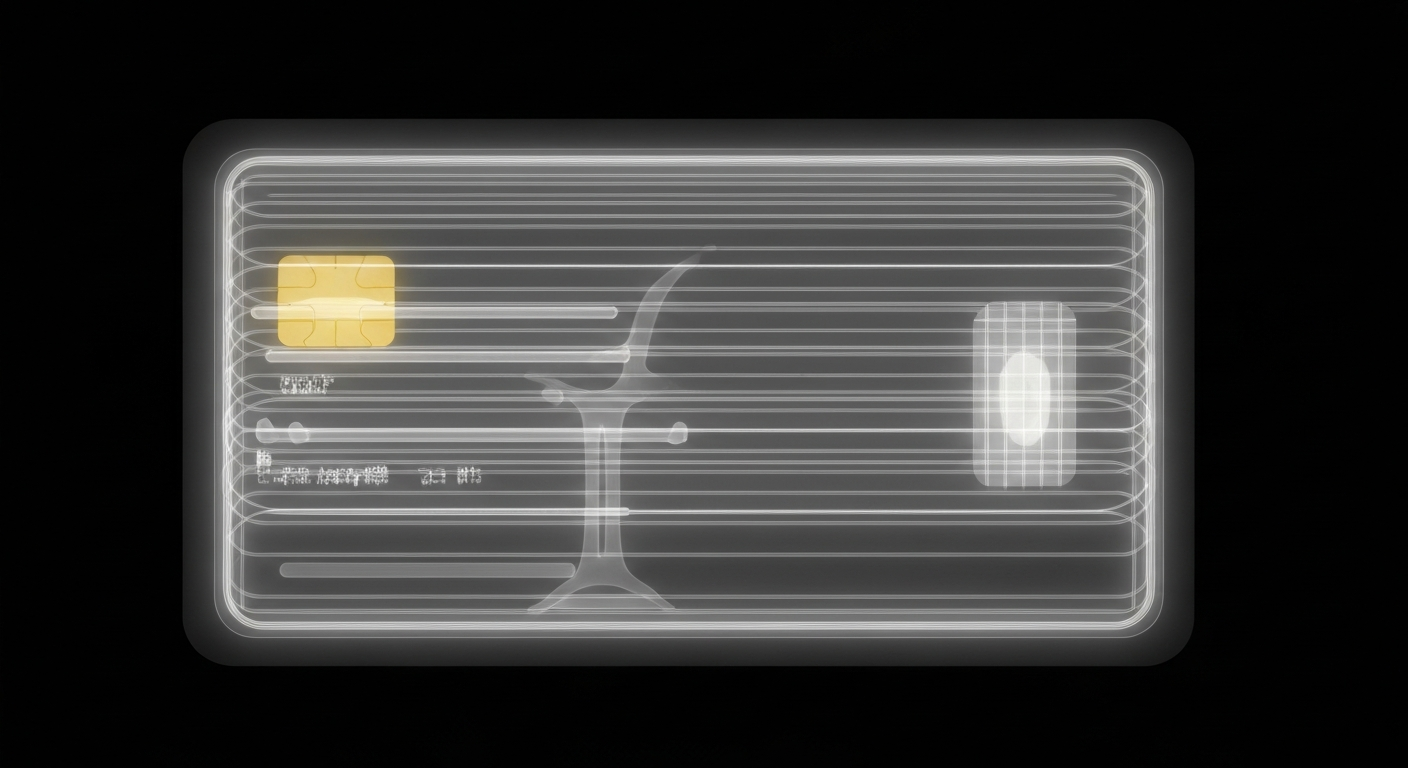 A translucent X-ray photograph showing the intricate internal structure of a health insurance document, conceptually representing the nuanced factors families must consider when deciding on healthcare coverage for young adults.