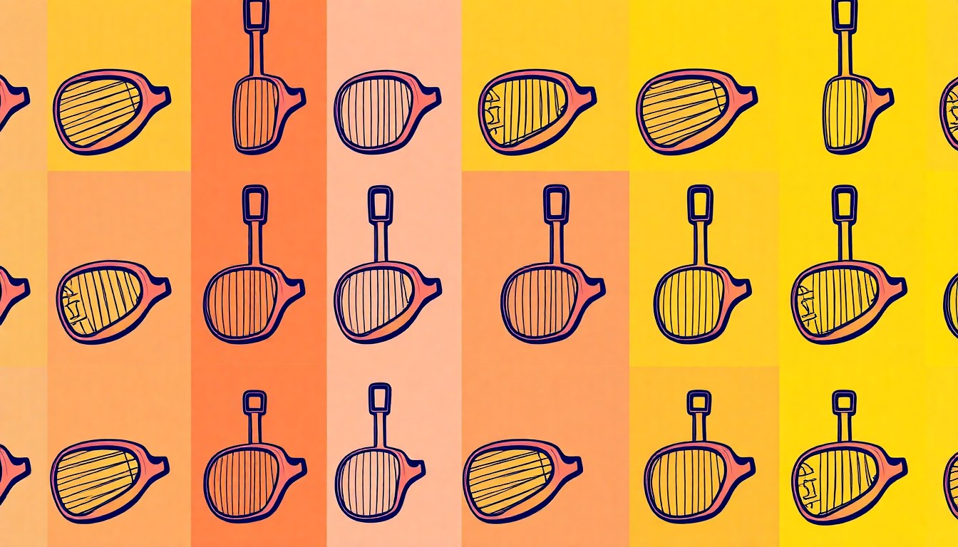 A vibrant, high-contrast silkscreen print featuring a repeated image of a vintage egg beater in a grid pattern, using bold neon colors and heavy black outlines to transform the everyday object into a modern pop art piece.