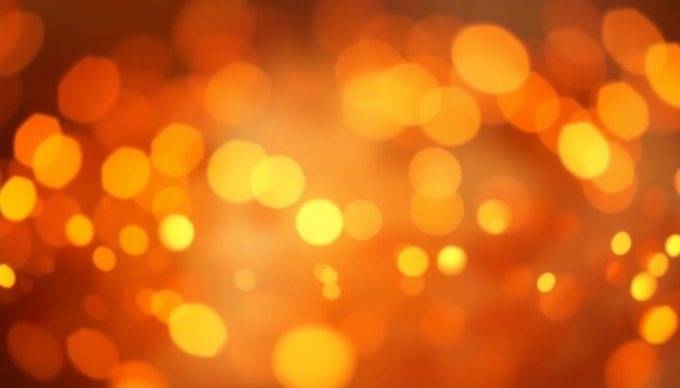 An abstract, impressionistic scene of blurred, overlapping light sources in warm, earthy tones, conveying a sense of tranquility and reflection.