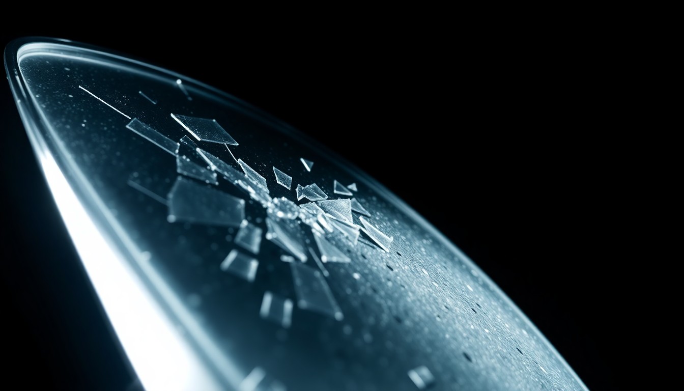 An extreme close-up photograph of a damaged electric scooter component, lit by a harsh flash against a dark background, conveying the stark, gritty aftermath of a tragic hit-and-run incident.