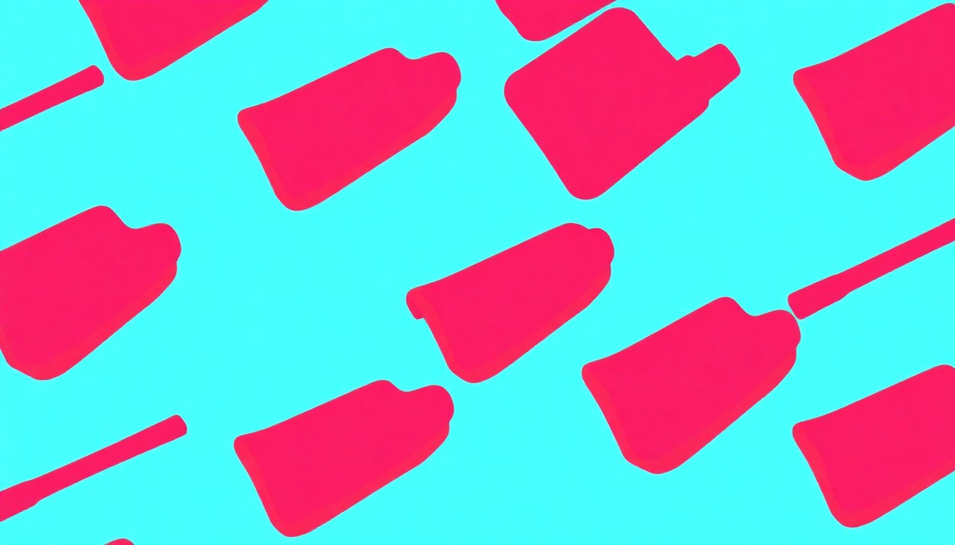 A bold, colorful silkscreen print featuring a repeated image of a traditional Japanese hyōshigi wooden clapper, conceptually representing the cultural exchange and artistic expression at the community festival.