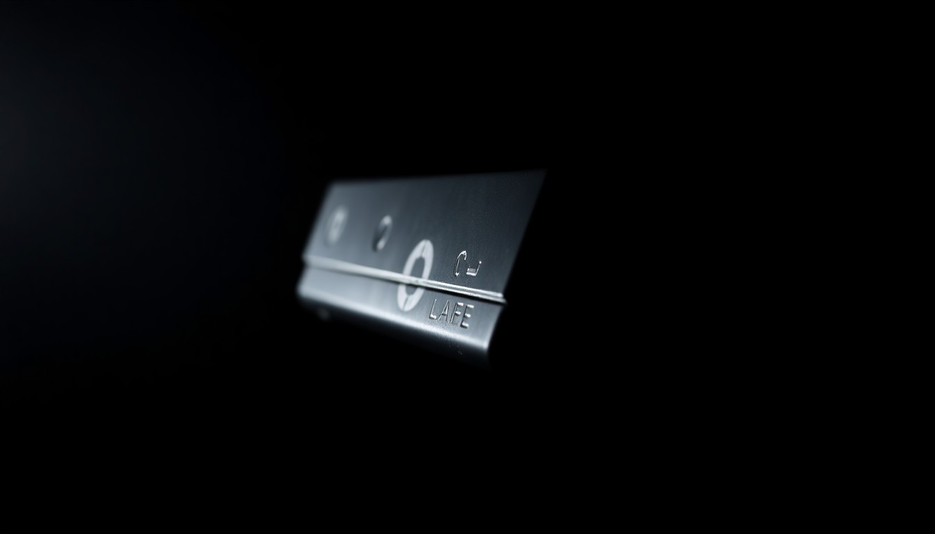 An extreme close-up photograph of a shiny metal handgun magazine against a pitch-black background, lit by a harsh camera flash, conceptually representing the violent nature of the alleged crime.