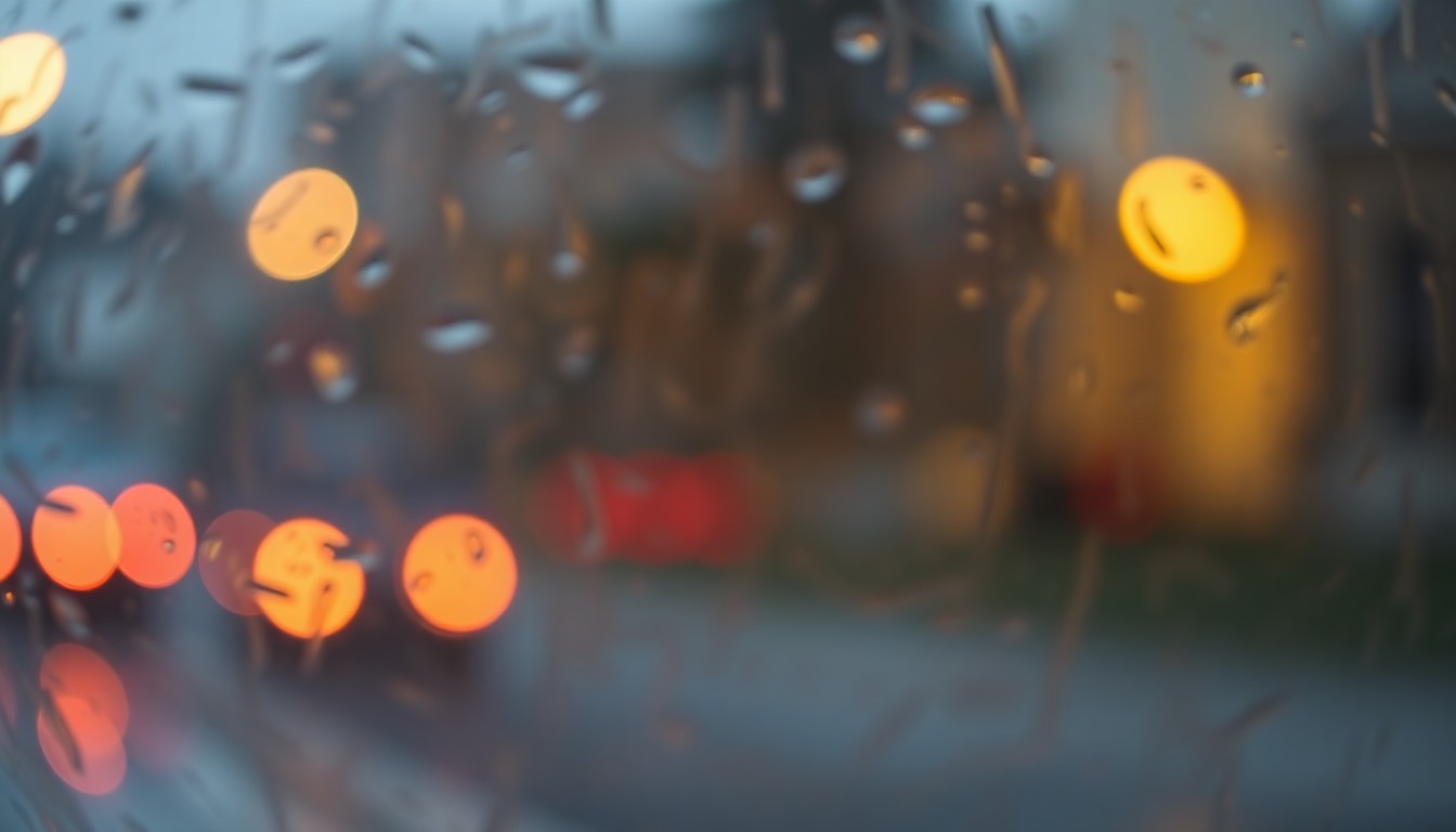 An abstract, impressionistic image of soft, blurred shapes and colors, evoking a sense of uncertainty and financial constraints facing a local school district.