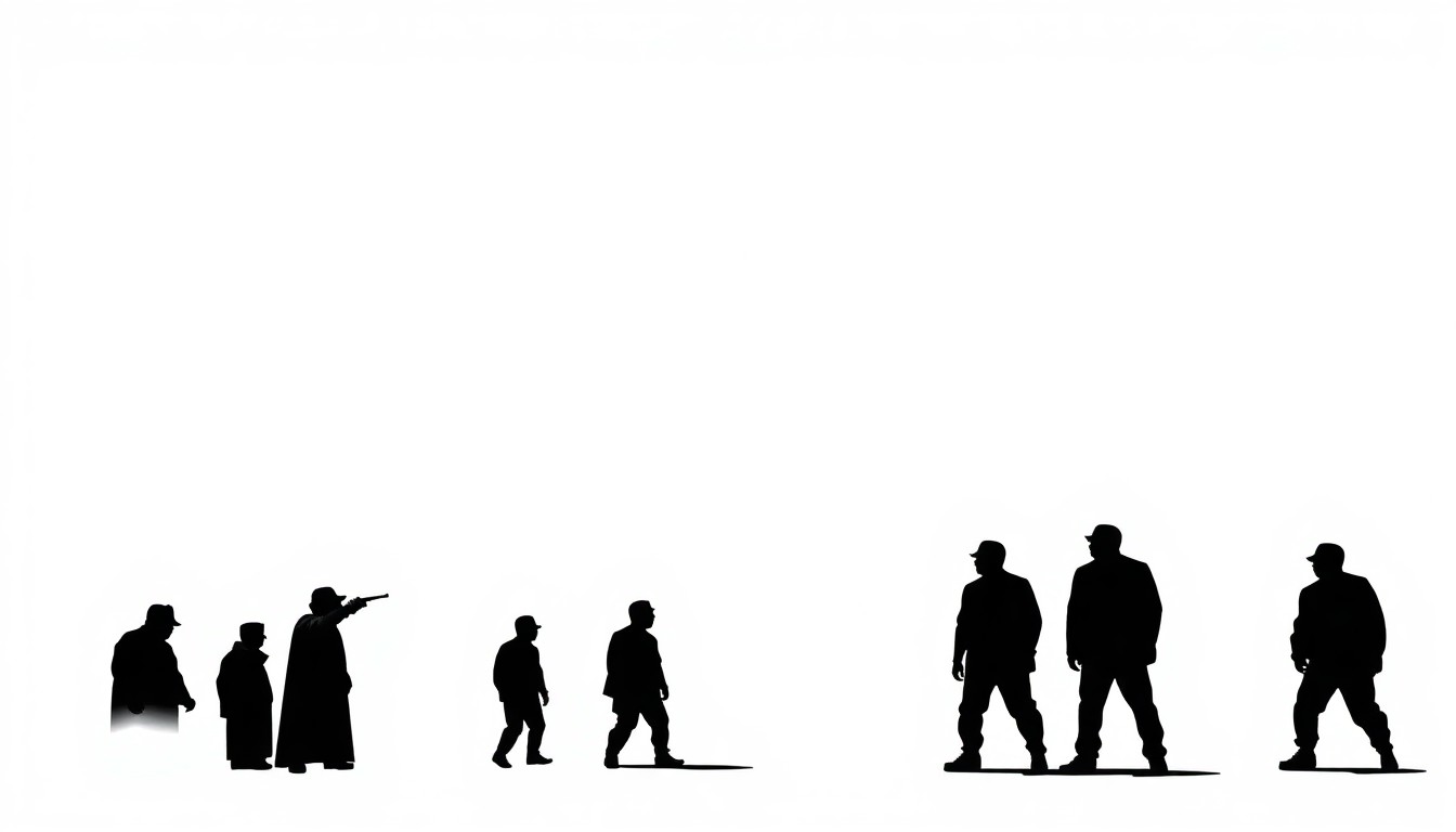 A stark, minimalist black and white illustration featuring a single, jagged geometric shape representing the iconic Wu-Tang Clan logo, conveying the group's gritty, raw sound and unique storytelling.